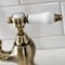 Kingston Brass Bridge Kitchen Faucet with Brass Sprayer, Antique Brass KS7793BPLBS - alternate 3